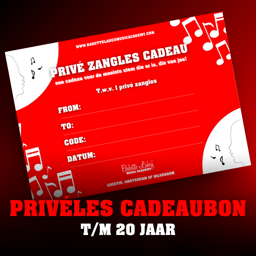 Cadeaubon priveles t/m 20 jaar